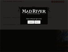 Tablet Screenshot of madriverdistillers.com